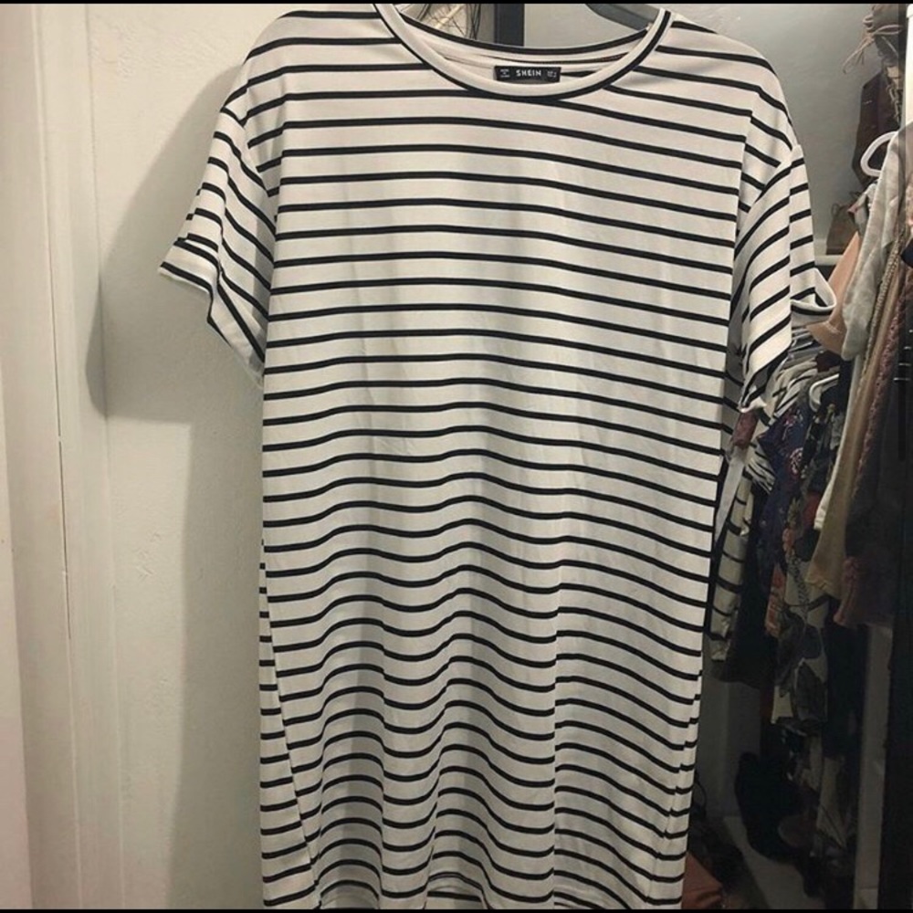 Striped t-shirt dress